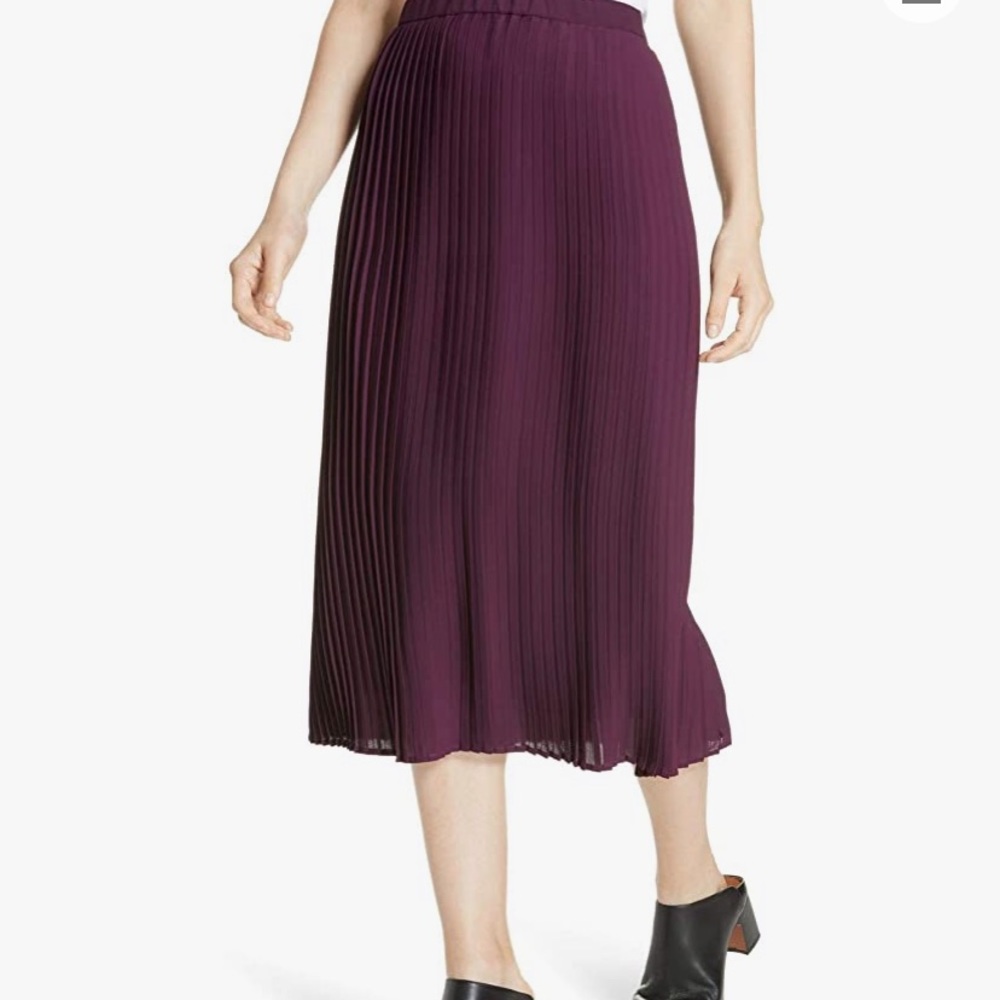 Eileen fisher eggplant midi skirt NWT